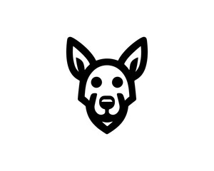Dog Logo Design Icon Symbol Vector Template. 