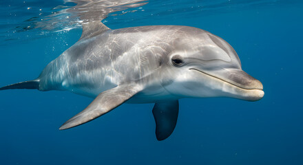 Naklejka premium dolphin in the water