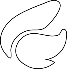 Leaf Outline vector, leaf icon