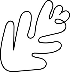 Leaf Outline vector, leaf icon