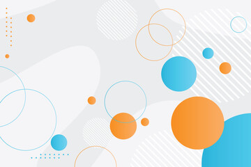 Minimalist memphis style geometric background