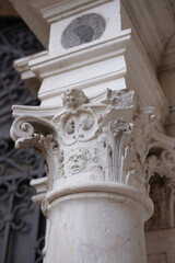 architectural detail of ancient columns
