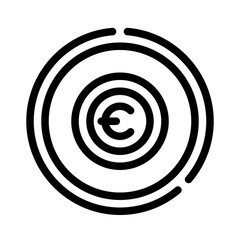 Icon Coin Exchange With Style Outline
