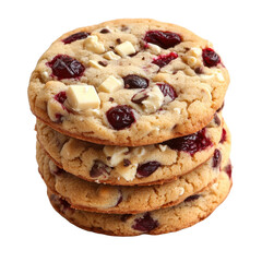 Stacked Cranberry White Chocolate Cookies - A Delicious Treat