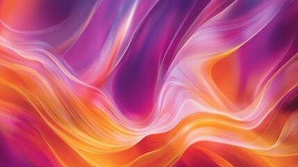 Obraz premium Abstract Vibrant Swirls: A Symphony of Orange and Purple Hues