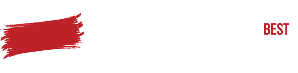 Best practice red ribbon label banner.