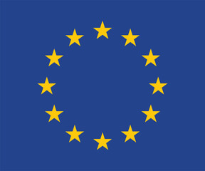 Europe Flag stock illustration