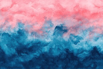 Obraz premium Vibrant Abstract Watercolor Texture in Pink and Blue Shades