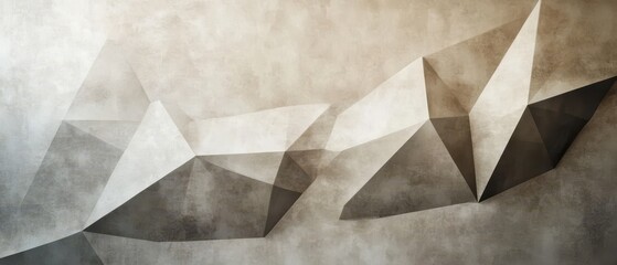 Minimalist modern minimal geometric background with subtle polygonal shapes in neutral colors, modern theme, calming, clean design backdrop