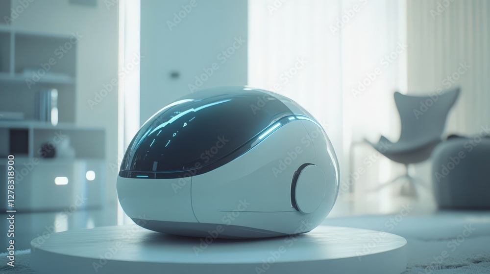 Poster A futuristic operating system powered by an AI assistant that adapts and learns from user behavior