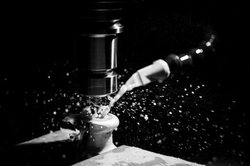 machining of a part on a metalworking machine