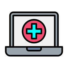 Fototapeta premium Online Medical Icon