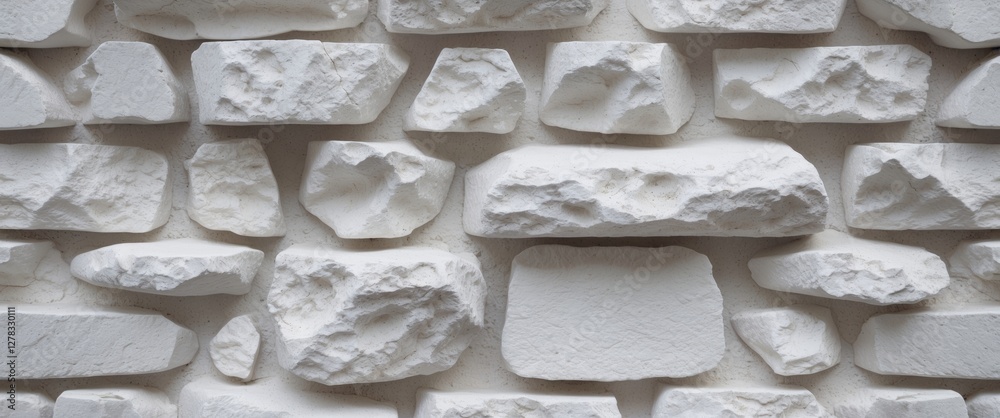 Poster white stone texture wall background with uneven surface ideal for design projects and text overlay a