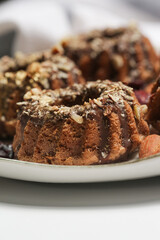 Mini Chocolate Bundt Cakes