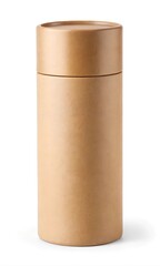 Kraft paper tube mock-up template for design presentation
