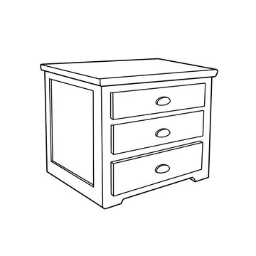 recommend clip art: chest of drawers sketch 