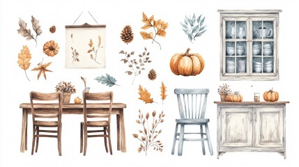 Autumn Kitchen Dining Room Design Decor Elements