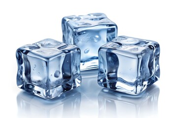 Obraz premium ice, cube, white, block, frozen, chill, glass, water, box, summer, transparent, cocktail, clear, pattern, isolated, space, restaurant, white background, blue, luxury, juice, drink, beverage, liquid, a