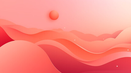 Fondo de gradiente suave en tonos rojizos pastel con transición fluida y formas orgánicas