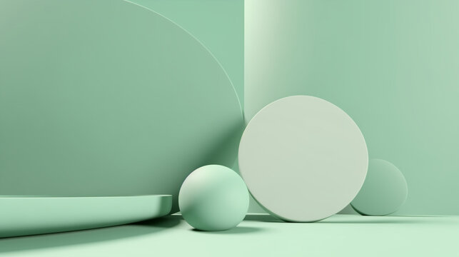 Fondo moderno con elementos decorativos y colores vibrantes, turquesa