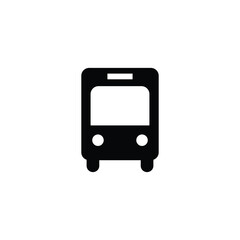 bus icon isolated on white. public transport vector illustration symbol. bus or train icon 