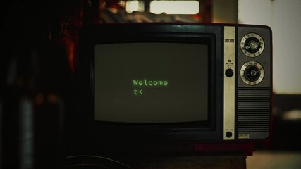 Welcome to my channel typography typing on vintage television introducing video