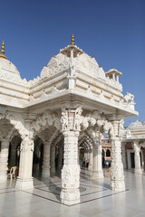 Obraz premium Shree Swaminarayan Temple Bhuj (Bhuj Mandir). Shri Swaminarayan Mandir, Hindu temple complex in Bhuj, Kutch district, Gujarat, India. Hinduism. Landmark, monument, sight 