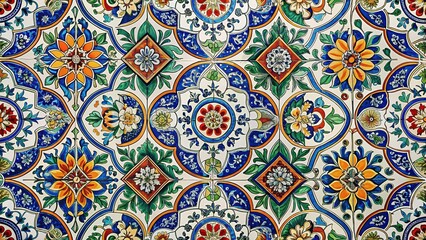 Elegant Ceramic Tile Wall Texture Background - Seamless Pattern Design