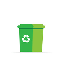 Recycling Bin Trash Can Illustration Vector stock illustration