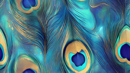 AbstractPeacockFeatherPattern