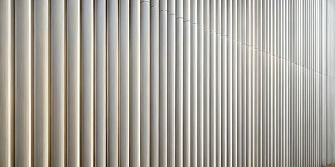 Obraz premium Sleek White Ceramic Tiles Vertical Structure - Modern Architecture Detail Stock Photo