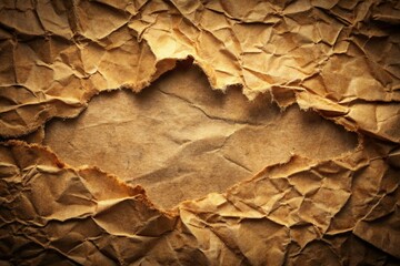 Torn Grunge Paper Texture Background: Ripped Edges and Vintage Distress
