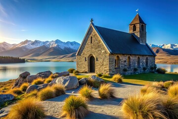 Tranquil Church of the Good Shepherd, Lake Tekapo, New Zealand - Stunning Landscape Photography