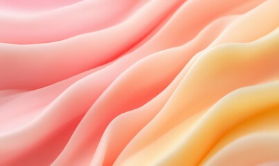 Fototapeta premium Abstract Pink and Orange Fabric Texture with Soft Waves