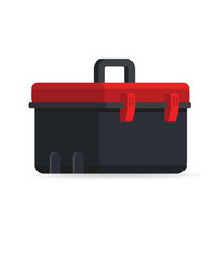 Tool Box Flat Design stock illustration