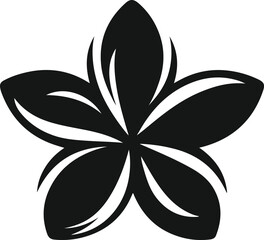 flowers and leaves vector silhouette, vector flower vector leaf or flower elements for design 