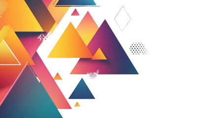 abstract geometric background isolated on transparent background