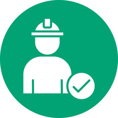 Resource Management glyph circle icon