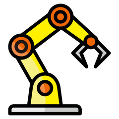 Robot Arm  Icon Element For Design
