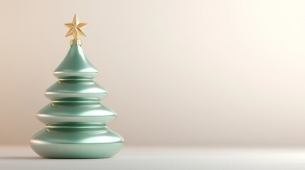 Festive decorative christmas tree minimalist design holiday decor indoor setting close-up view celebration spirit