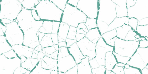 Obraz premium White and green patterned natural details textured background for interior Home Decoration or product design. Vector background.Cracked earth. Structure of cracking. Cracks in dry surface soil texture