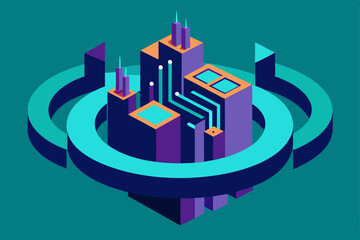 Obraz premium abstract city background