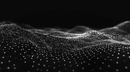 Abstract Digital Network Landscape Design