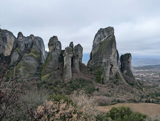 Rock formation in the Meteora
