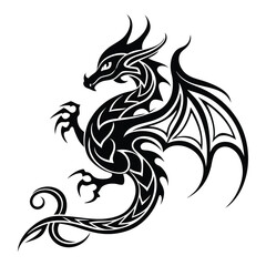 Obraz premium dragon tattoo design