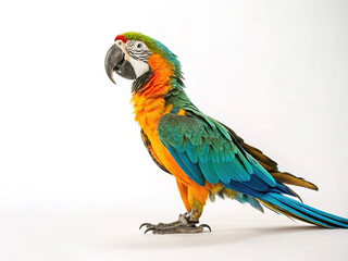 Parrot isolated on white background