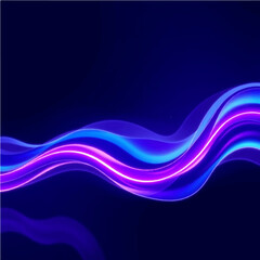 Abstract blue and purple liquid wavy shapes futuristic