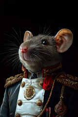 Mouse in a historical uniform