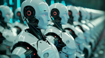 Fototapeta premium A company using AI to create a fair and unbiased recruitment system, guided by ethical principles.