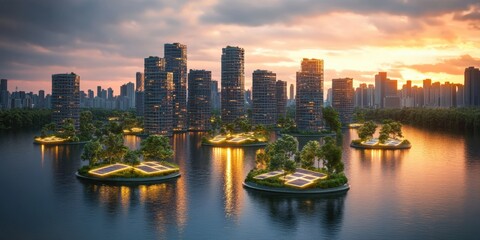 Fototapeta premium The renewable energy revolution insights for a sustainable future landscape